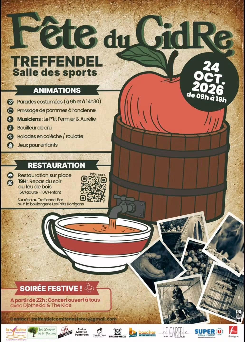 Affiche Fête du Cidre à Treffendel